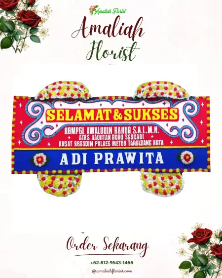 Papan Bunga Ucapan Selamat Gadudero